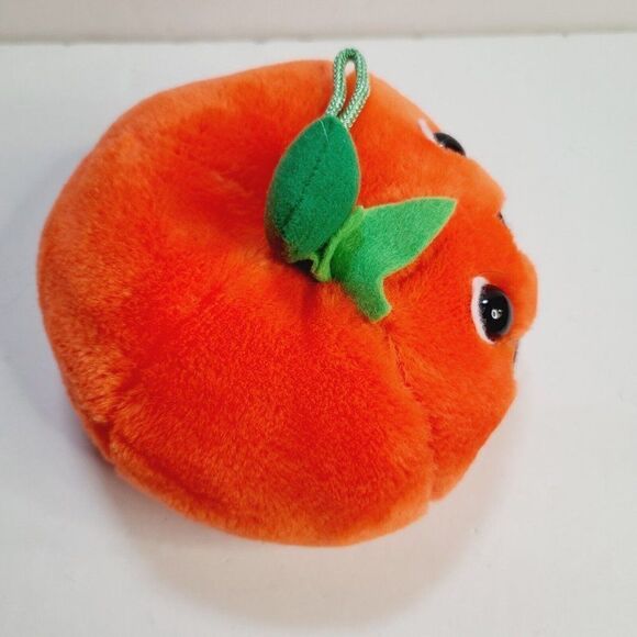 Vintage Wego Fiesta Pumpkin Jack-O-Lantern Halloween Plush Stuffed Animal 1989 - Picture 5 of 11